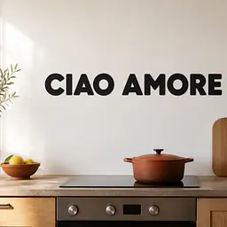 CIAO AMORE Wandtattoo