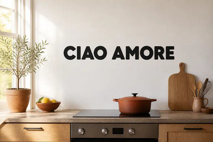 CIAO AMORE Wandtattoo