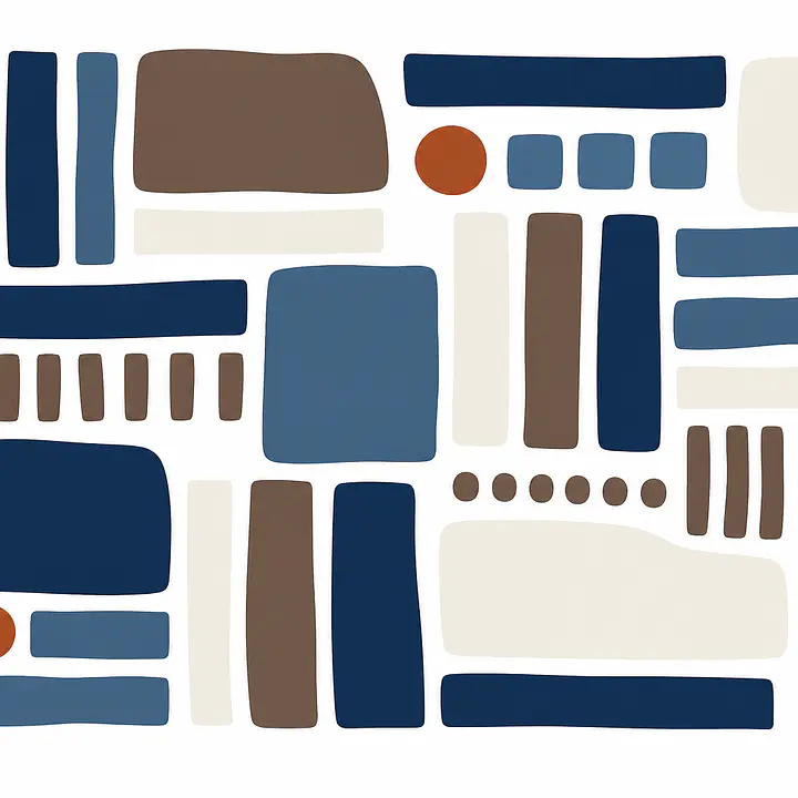 Indigo Weave Wandtattoo primary image