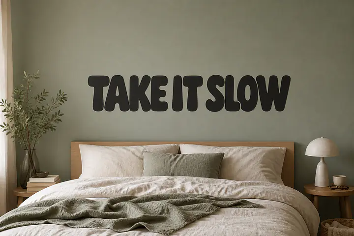 TAKE IT SLOW Wandtattoo
