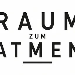 RAUM ZUM ATMEN Wall Decal - Größe: Klein – ca. 60 × 20 cm installiert, Farbe: Ink Black