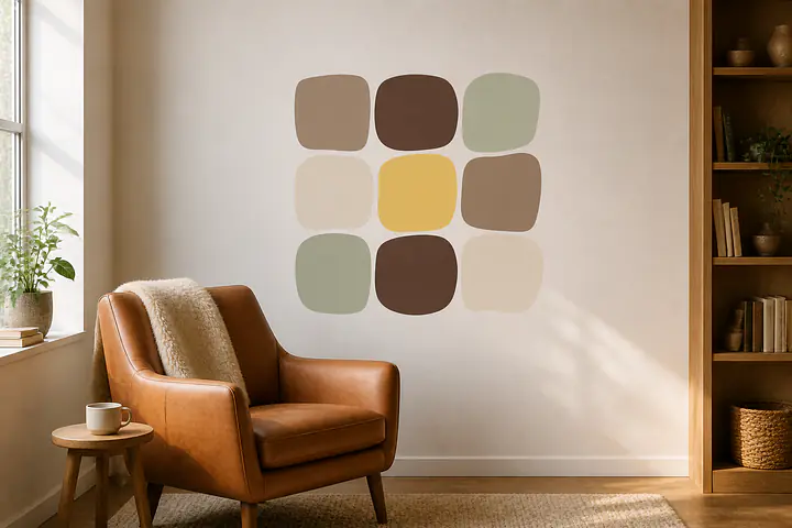 Soft Grid – organisches Raster Wandtattoo