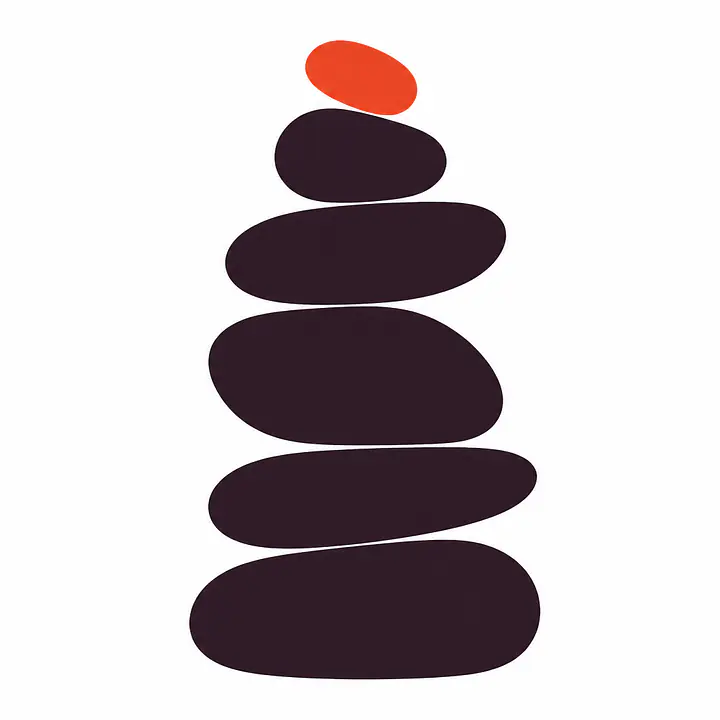 Pebble Totem Wandtattoo primary image