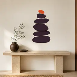 Pebble Totem Wandtattoo