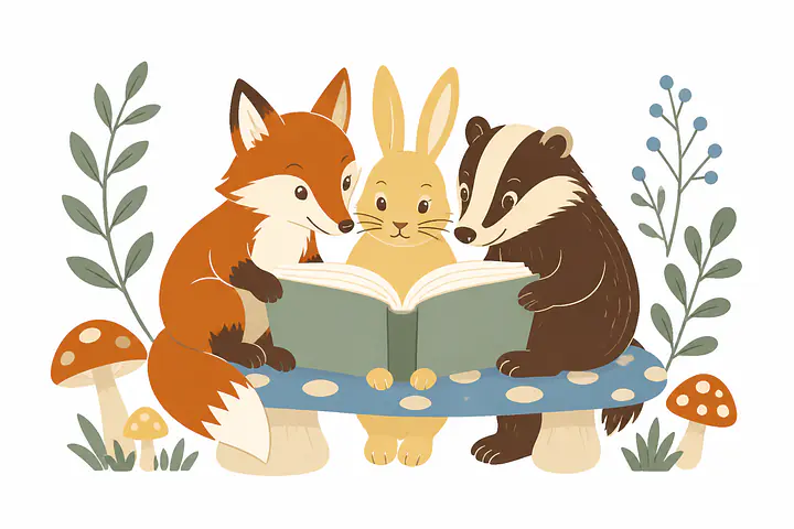 Forest Book Club Wall Decal