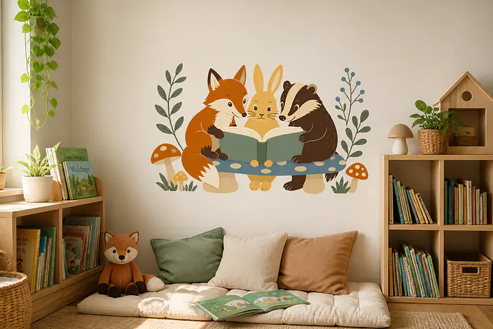 Forest Book Club Wall Decal