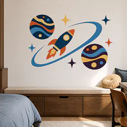 Cosmic Postcard Wall Decal