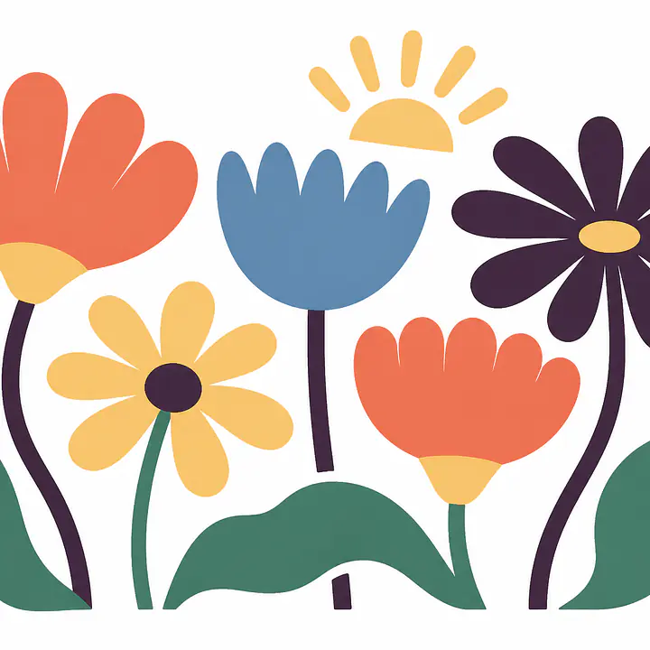 Giant Flower Garden Wandtattoo primary image