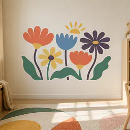 Giant Flower Garden Wall Decal