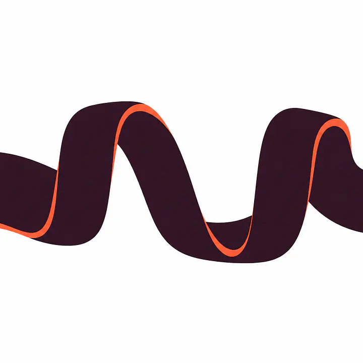 Ribbon Fold Wandtattoo primary image