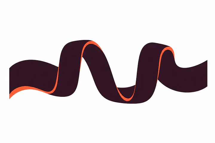 Ribbon Fold Wandtattoo