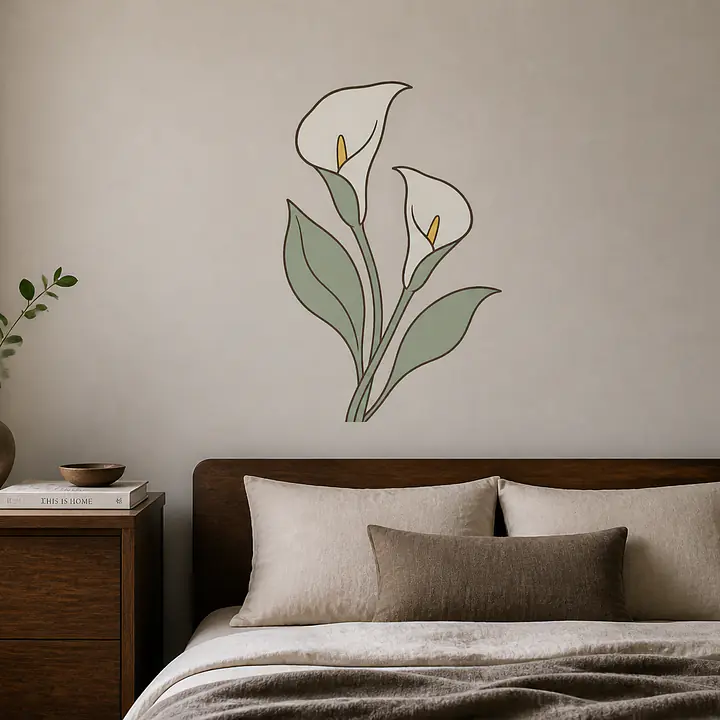 Calla Pair Wandtattoo secondary image