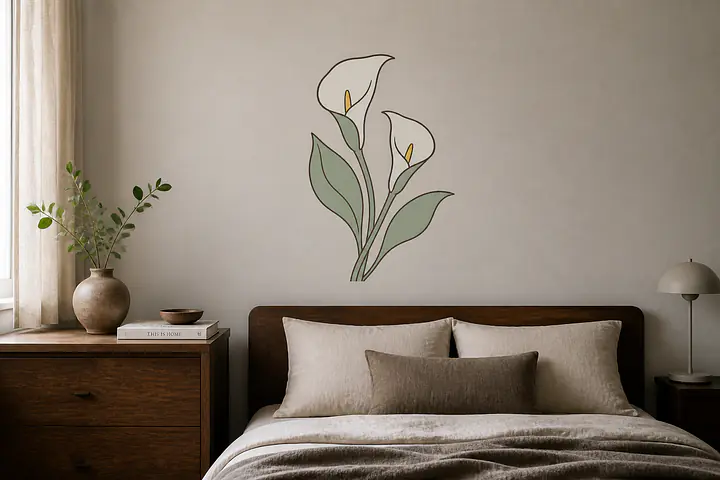 Calla Pair Wandtattoo