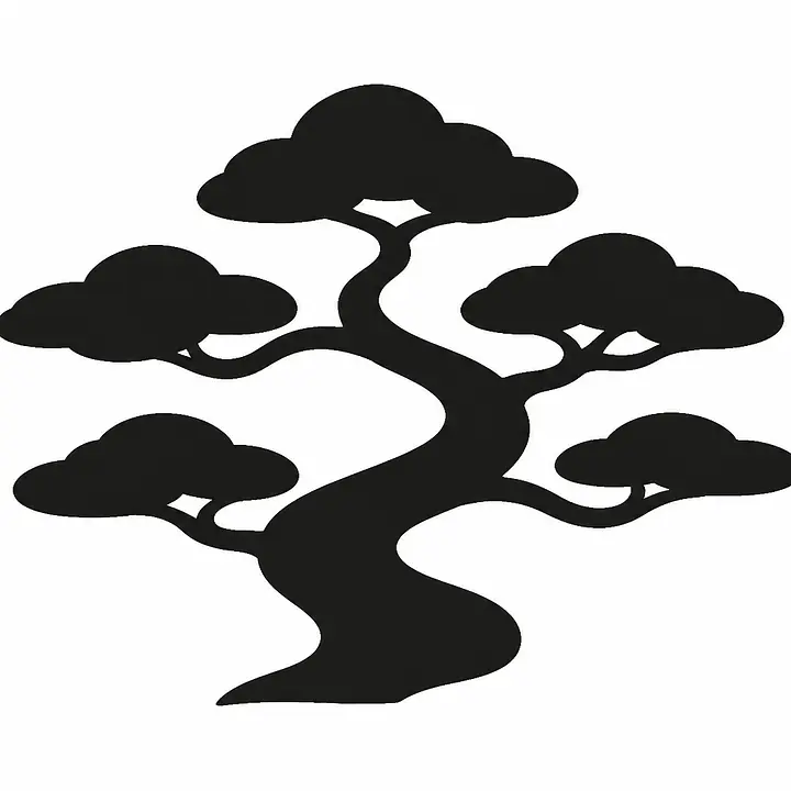 Bonsai Contour Wandtattoo primary image