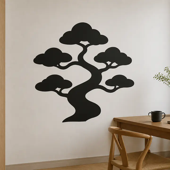 Bonsai Contour Wandtattoo secondary image