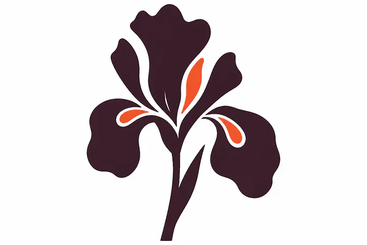 Wild Iris – Wandtattoo
