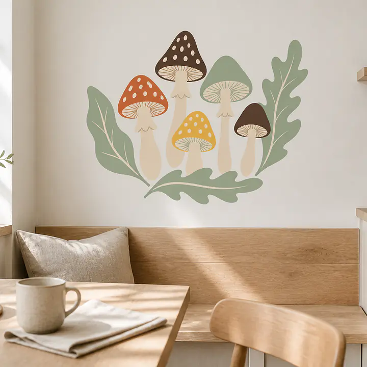 Mushroom Garden Wandtattoo secondary image