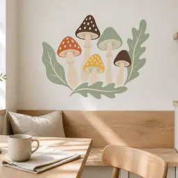 Mushroom Garden Wandtattoo