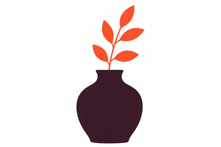 Atelier Vase – Wandtattoo