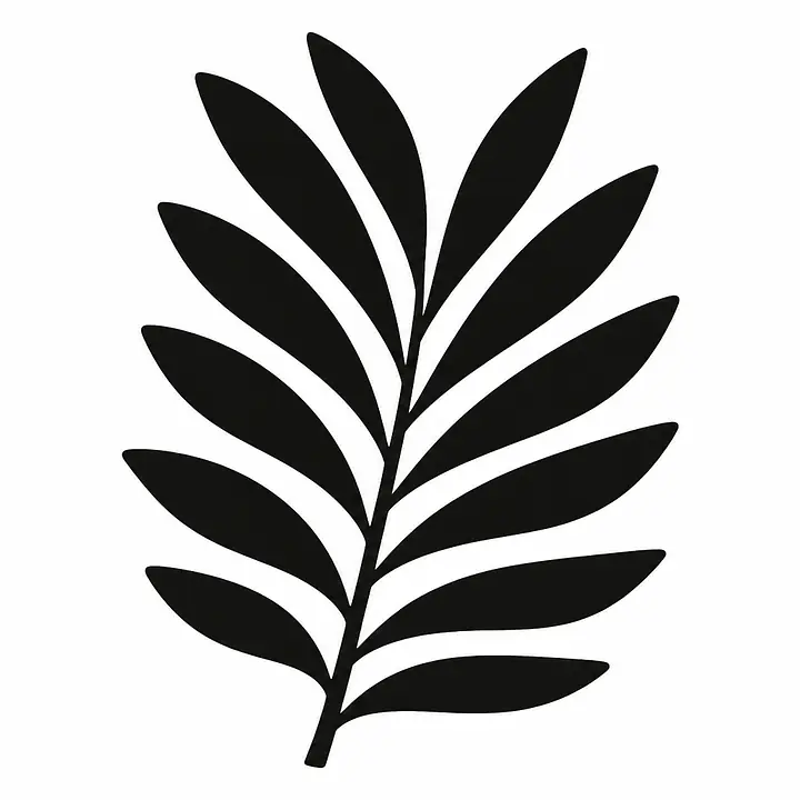 Sculpted Palm Wandtattoo primary image