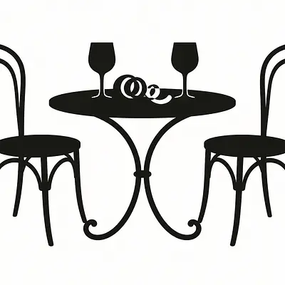 Table for Two Wandtattoo primary image