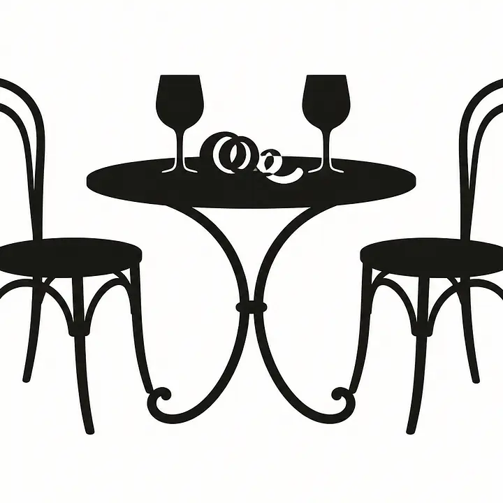 Table for Two Wandtattoo primary image