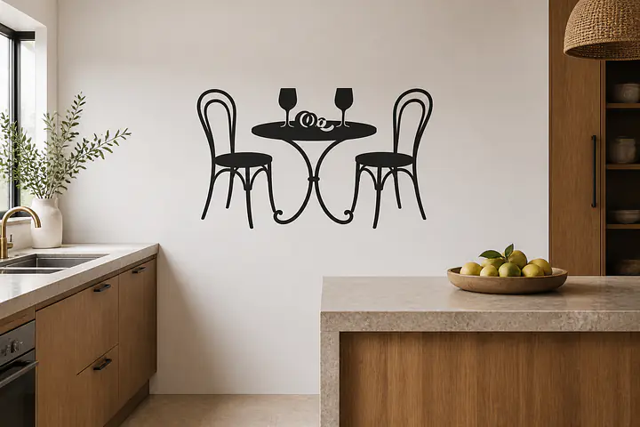 Table for Two Wandtattoo