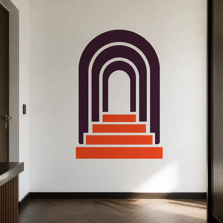 Neo Deco Steps Wandtattoo secondary image