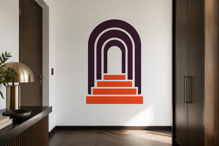 Neo Deco Steps Wall Decal