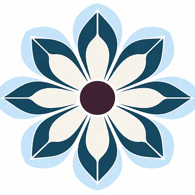 Chrome Petals Wandtattoo primary image