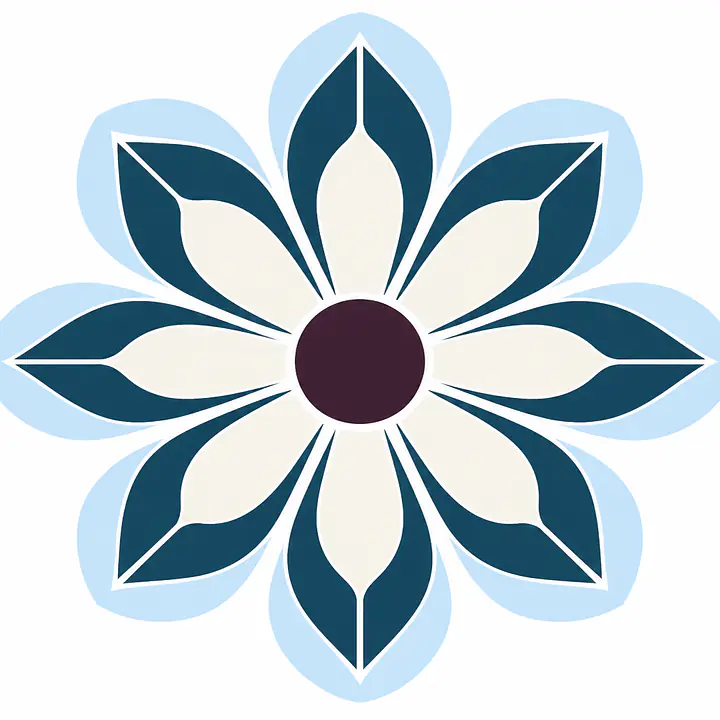 Chrome Petals Wandtattoo primary image