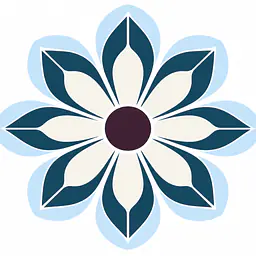 Chrome Petals Wandtattoo