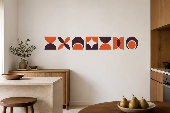 Terracotta Tiles Wandtattoo