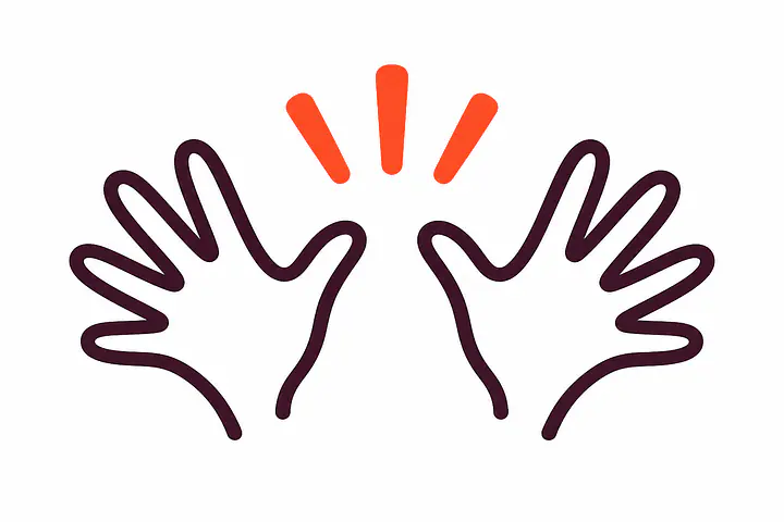 Jazz Hands Wandtattoo