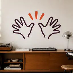 Jazz Hands Wandtattoo