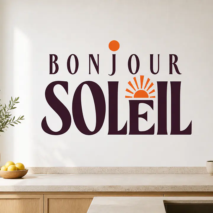 BONJOUR SOLEIL Wandtattoo secondary image