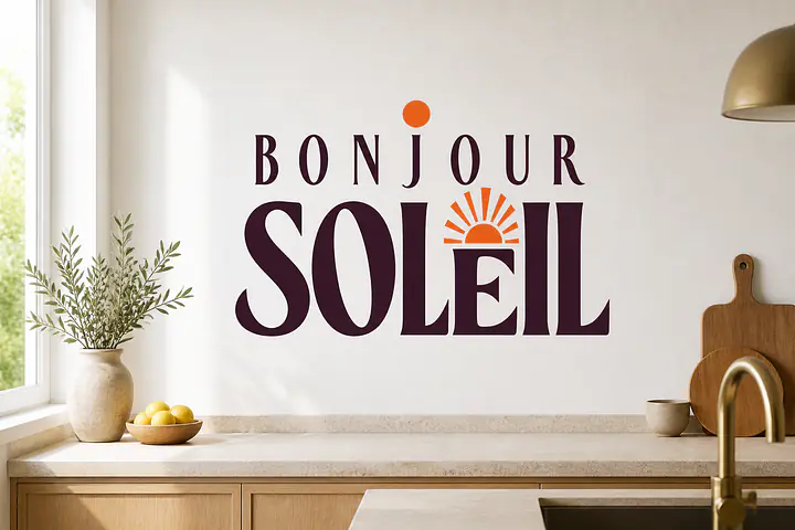 BONJOUR SOLEIL Wall Decal