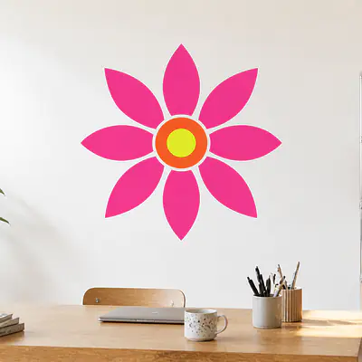 Electric Bloom Wandtattoo secondary image