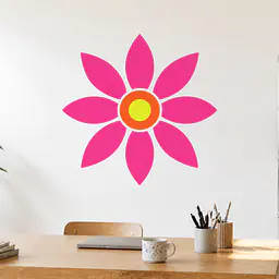 Electric Bloom Wandtattoo