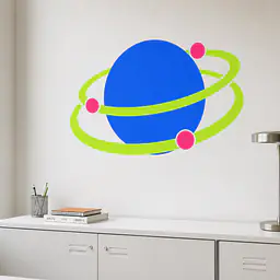 Acid Orbit Wandtattoo