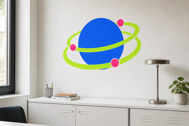 Acid Orbit Wandtattoo