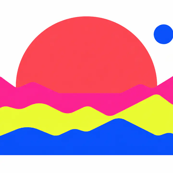 Digital Sunset – Wandtattoo primary image