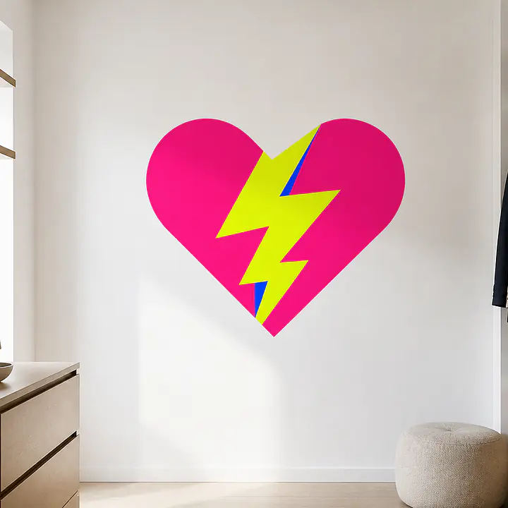 Voltage Heart Wandtattoo secondary image