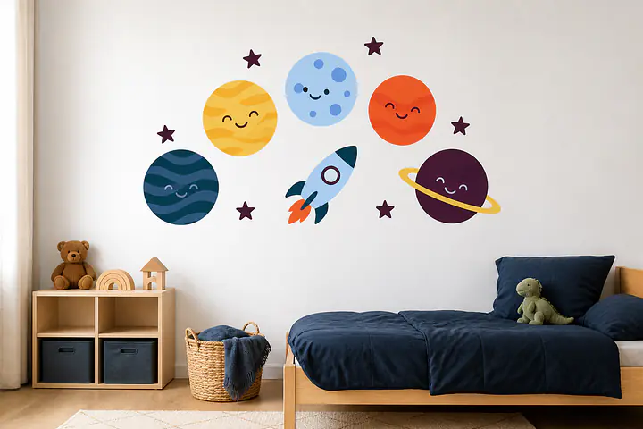 Pocket Planets Wandtattoo