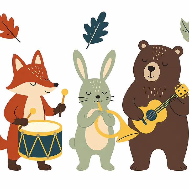 Forest Orchestra Wandtattoo primary image