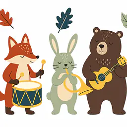 Forest Orchestra Wandtattoo