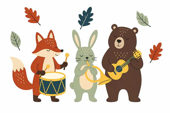 Forest Orchestra Wandtattoo