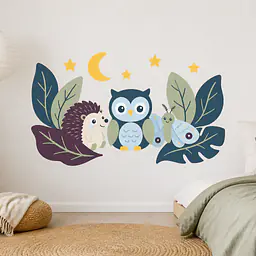 Night Garden – kleine Nachtfreunde Wandtattoo
