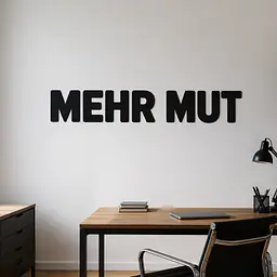 MEHR MUT Wall Decal