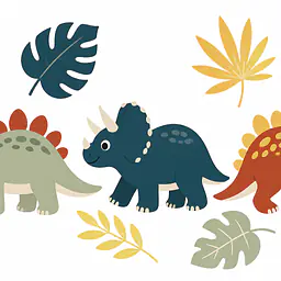 Dino Parade Wandtattoo